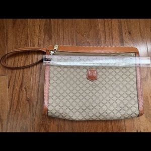 CELINE Vintage Macadam Clutch